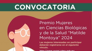 LANZAN SECTEI Y NEOLPHARMA CONVOCATORIA AL PREMIO MUJERES EN CIENCIAS BIOLÓGICAS Y DE LA SALUD “MATILDE MONTOYA” 2024