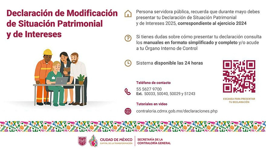 Recuerda realizar tu declaración patrimonial
