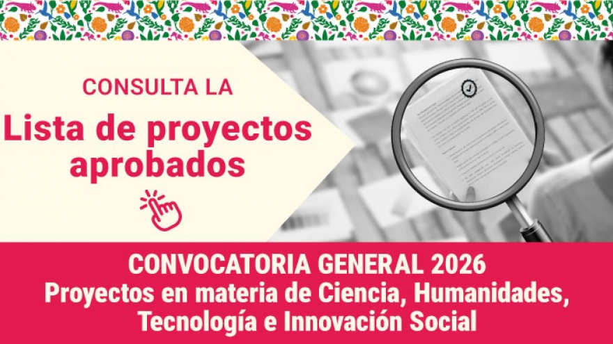 Consulta la lista de proyectos aceptados en la Convocatoria en materia de CHTIS 2026